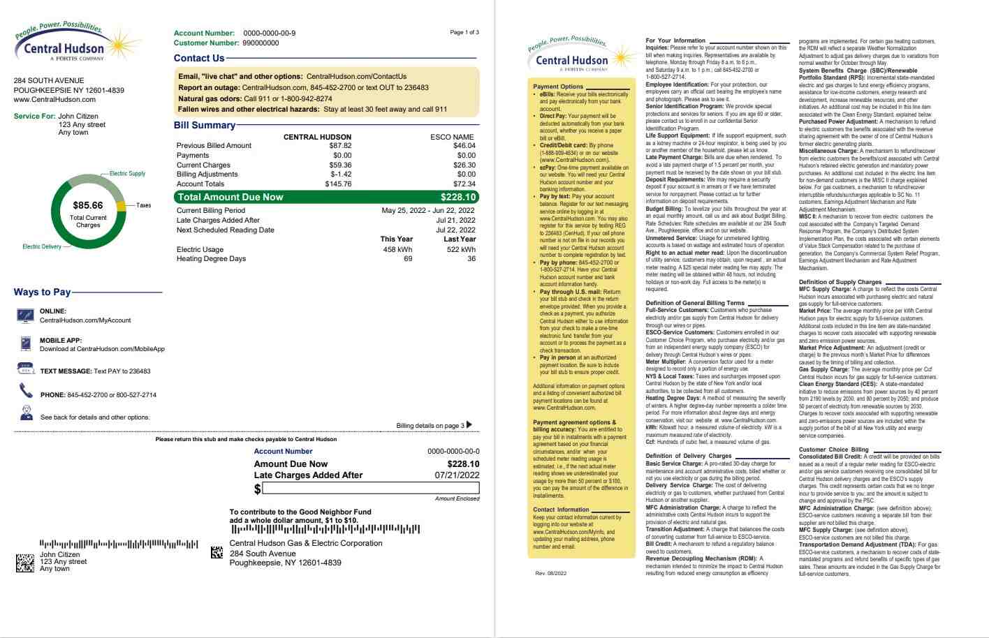  Minol USA business utility bill 